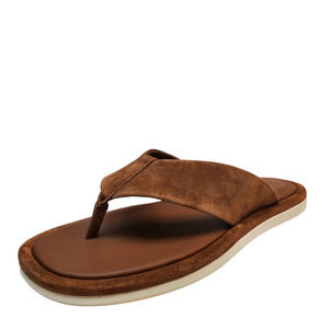 Vince Men's Sports Dean Suede Flip Flop Sandals 8.5M Brown Tobacco